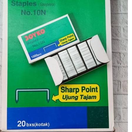 

»»» ISI STAPLES JOYKO NO. 10M / STEPLES KECIL / ISI STAPLER / ISI STEPLER ( 1 PACK 20 BOX )