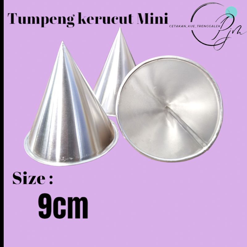 Cetakan TUMPENG KERUCUT MINI Nasi Kuning Aluminium