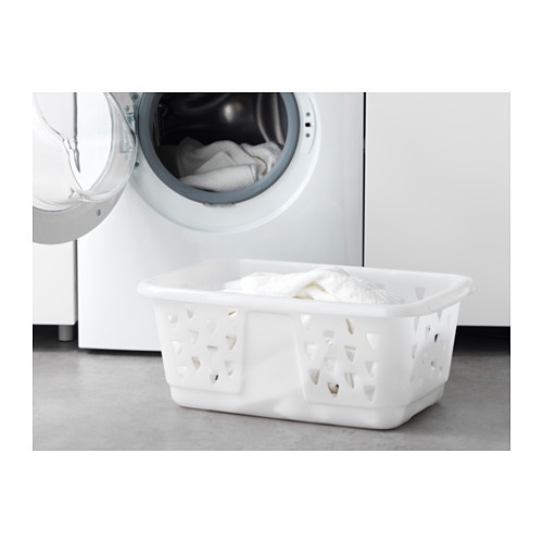 Keranjang Baju putih /rigen putih/ Laundry Basket