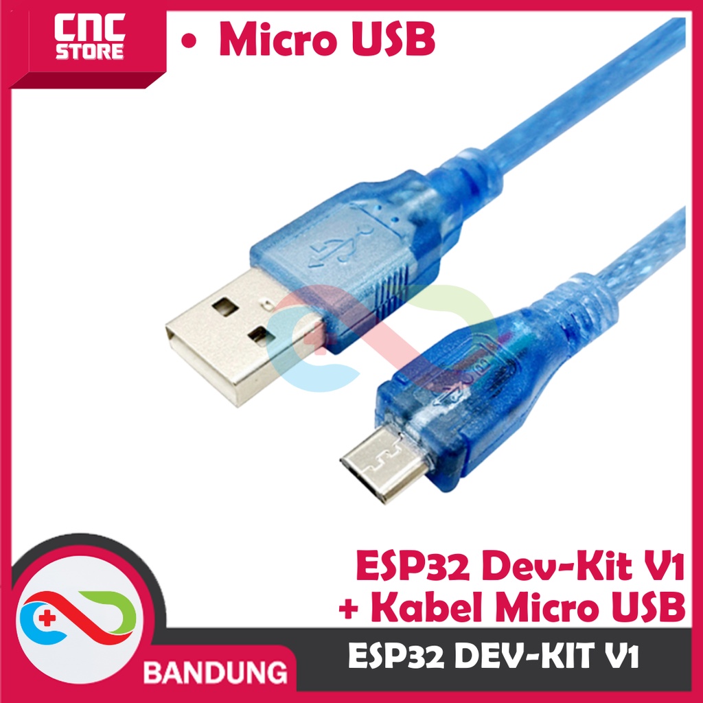 ESP32 ESP-32 DOIT WIFI BLUETOOTH IOT ESP-32S DEVELOPMENT BOARD PLUS KABEL MICRO USB