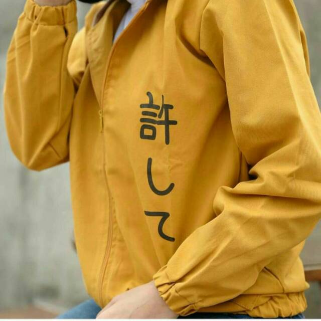 Jacket Wanita CHITA KANVAS Oversize Sweater Outerwear Fashion Girly Hoodie Zip Kasual Kekinian Korean OOTD