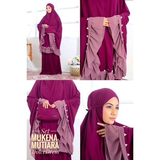 Mukena Mutiara Mukena Rayon Mukena Mewah Dewasa By Dolce Original