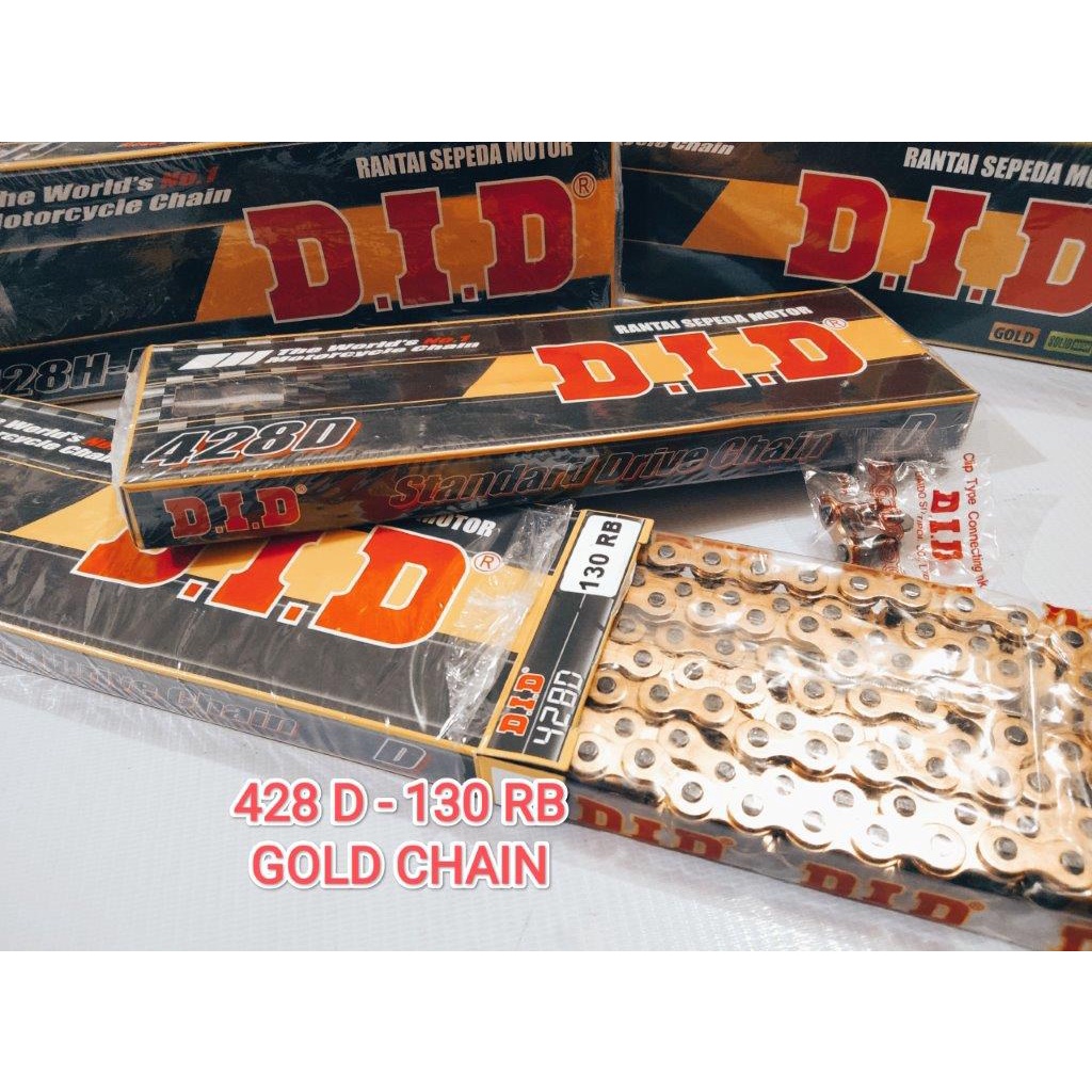 RANTAI RANTE DID  428 130 L GOLD ORIGINAL
