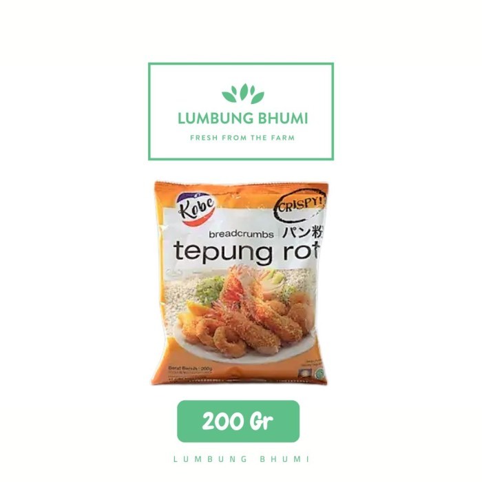 

KOBE Tepung Bumbu Roti 200 Gr 1 Pcs - Lumbung Bhumi