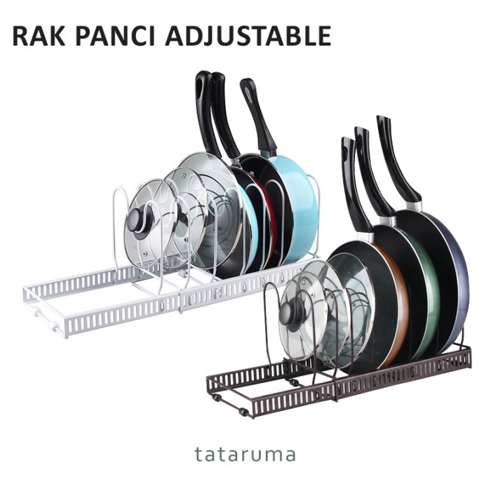 Rak Tokku - Rak Panci Dapur Adjustable Besi Multifungsi