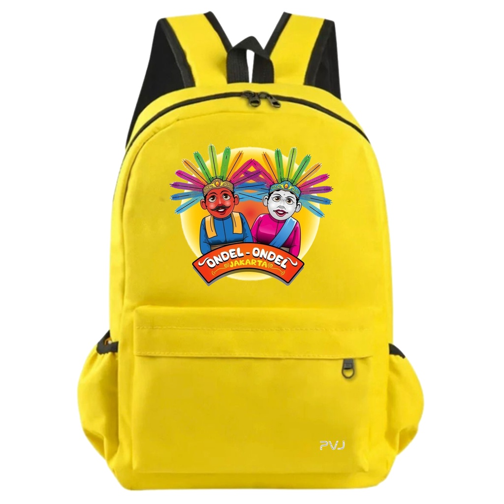 PVJ - Tas Motif Ondel-ondel Betawi Anak Laki-laki dan Perempuan Backpak