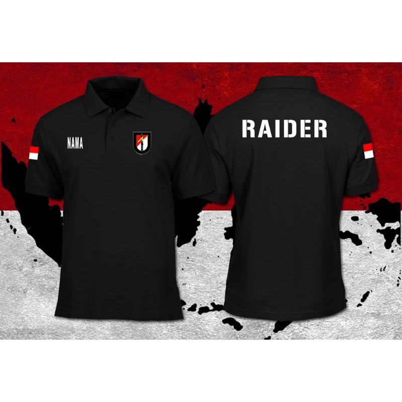 baju raider tni ad / baju tni ad / kaos raider tni ad