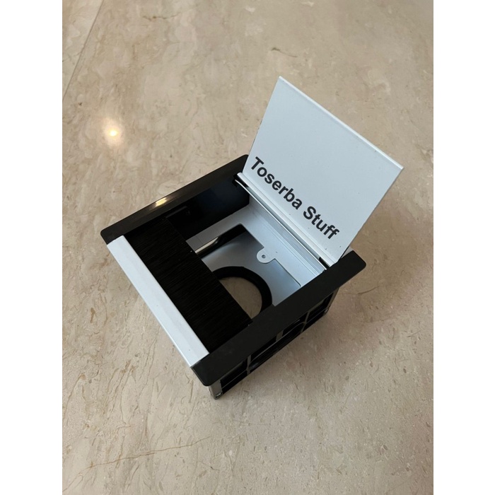 

GROMMET MEJA MEETING RAPAT KANTOR BOX DUDUKAN STOP KONTAK PUTIH CUSTOM