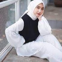 BRO.21De22н ‑ Kemeja Wanita Model Tanpa Kerah Lapel dengan Potongan Longgar dan Niki Blouse Polos Ko