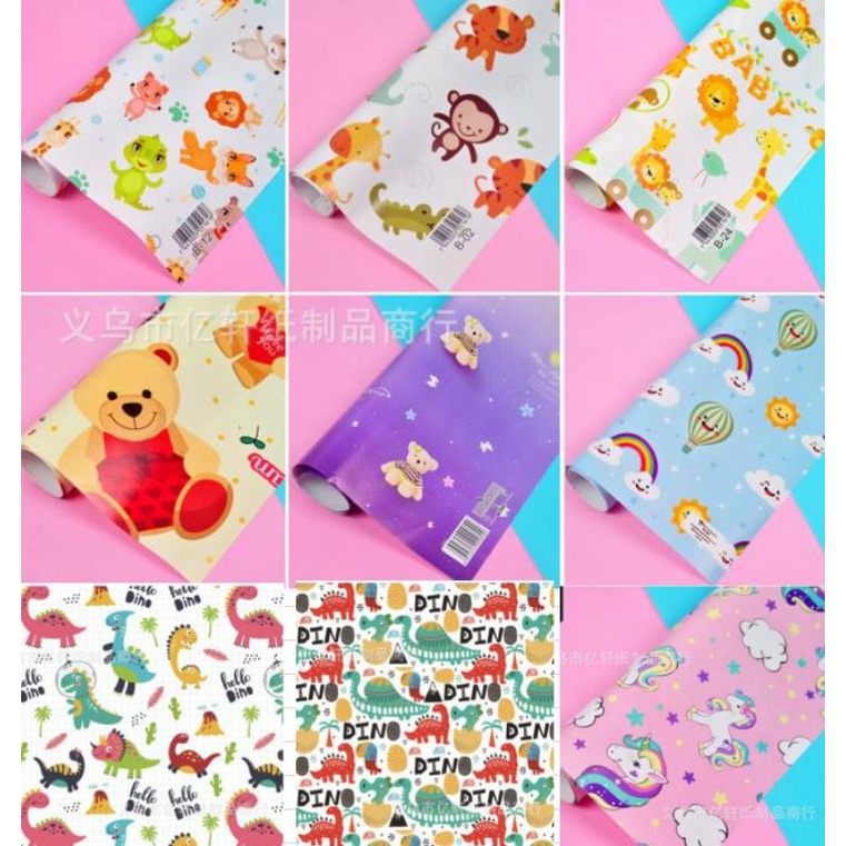 

KJ!! KERTAS KADO ABS 1820 1PCS MURAH KEMASAN PEMBUNGKUS HADIAH MURAH SOUVENIR