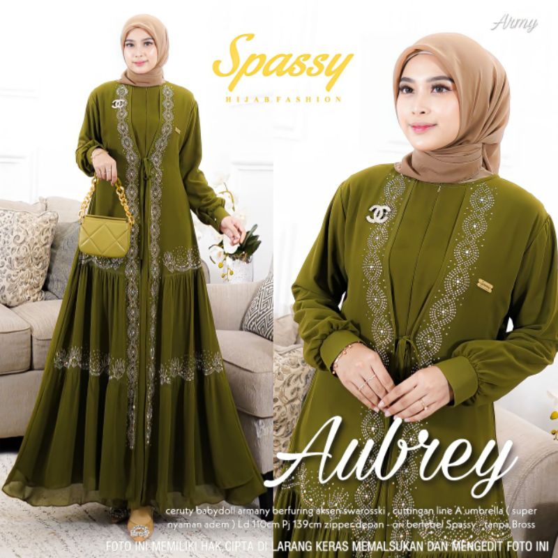 AUBREY DRESS ORI SPASSY // GAMIS CERUTY BABYDOLL MAXY DRESS SYAR'I PALING HITS