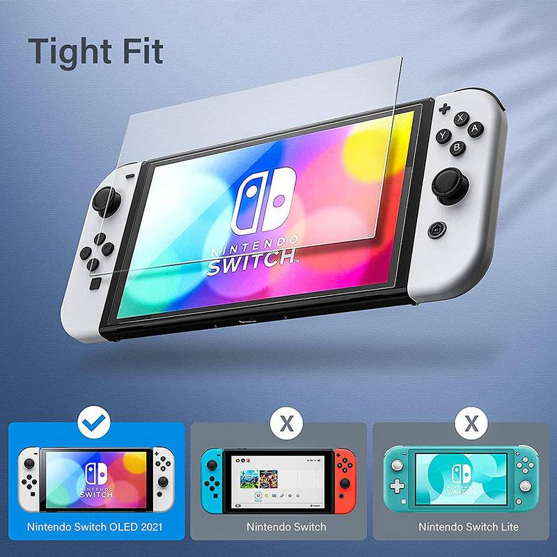 Tempered Glass for Nintend Switch OLED Lite Pelindung Kaca 9H HD Pelindung Layar Untuk Nintend Switch Aksesoris Game