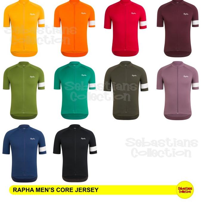 Diskon [COD] Rapha Core Jersey White Stripes - Rapha Jersey - Jersey Rapha Original