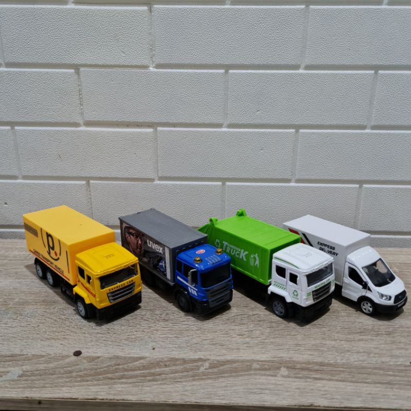 Diecast Truck - Truck Delivery, Moving Truck, Garbage Truck