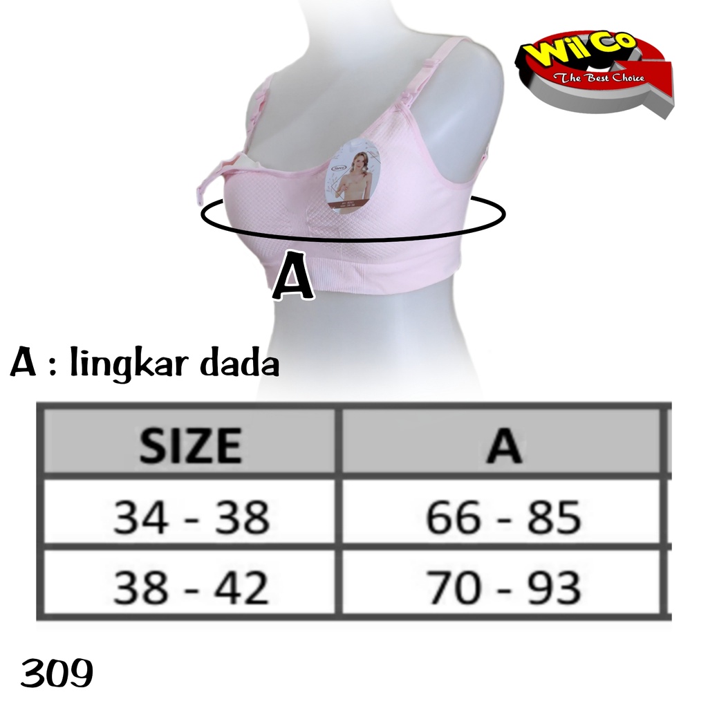 K309 - BRA/BH MENYUSUI SOREX BUSA TANPA KAWAT PAKAIAN DALAM WANITA IBU HAMIL CUP BESAR 34-38C DAN 38-42C TIGA PENGAIT