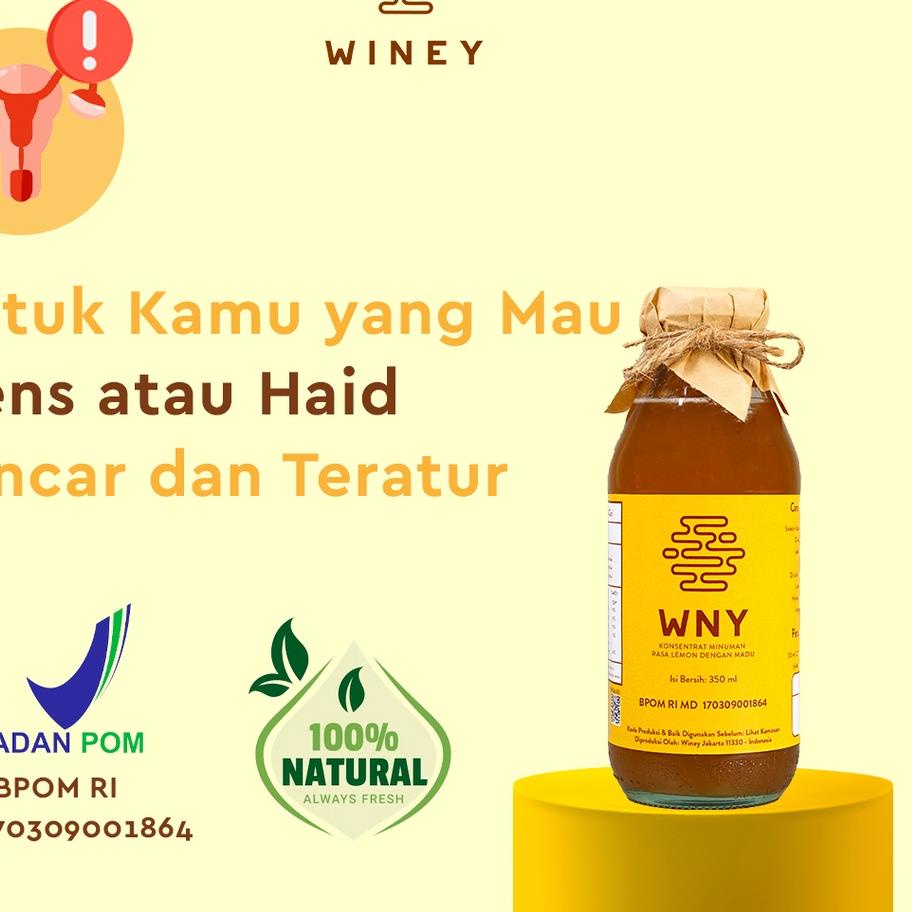 

GT7✤ WNY | Atasi Mens atau Haid Tidak Teratur | Winey Healthy Drink | Madu Hutan + Sari Lemon + Cuka Apel Halal | BPOM | Atasi Mens atau Haid Sakit | Pelacar Mens | Pelancar HaidBERGARANSI Barang Terlaris
