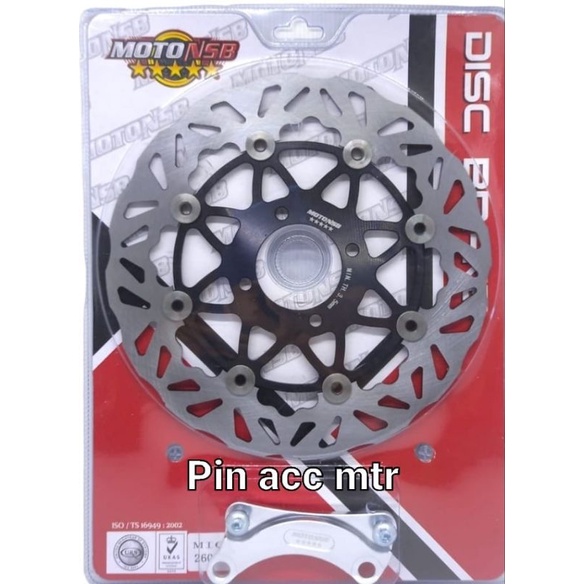Piringan Disc Cakram Depan Variasi Model Copy PSM Pluse breket 260mm Mio Sporty Mio Smile Mio soul Xeon Rc X-Ride 110 Untuk Lobang Baut4 pnp