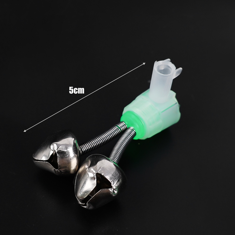 5pcs Double Spiral Memancing Alarm Bell Stainless Steel Fishhook Alarm Klip Pancing Tip Umpan Alarm Bell Outdoor Memancing Aksesoris