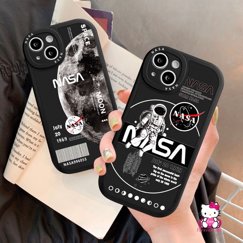 Case NASA Merk Trendy Samsung A12 A50 A30s A03 A04 A32 A13 A04s A23 A73 A50s A53 A03s A02s A21s A52s A22 A33 A11 A20s A72 A31 A10s A20 A52 M23 A71 A51 Soft TPU Back Cover