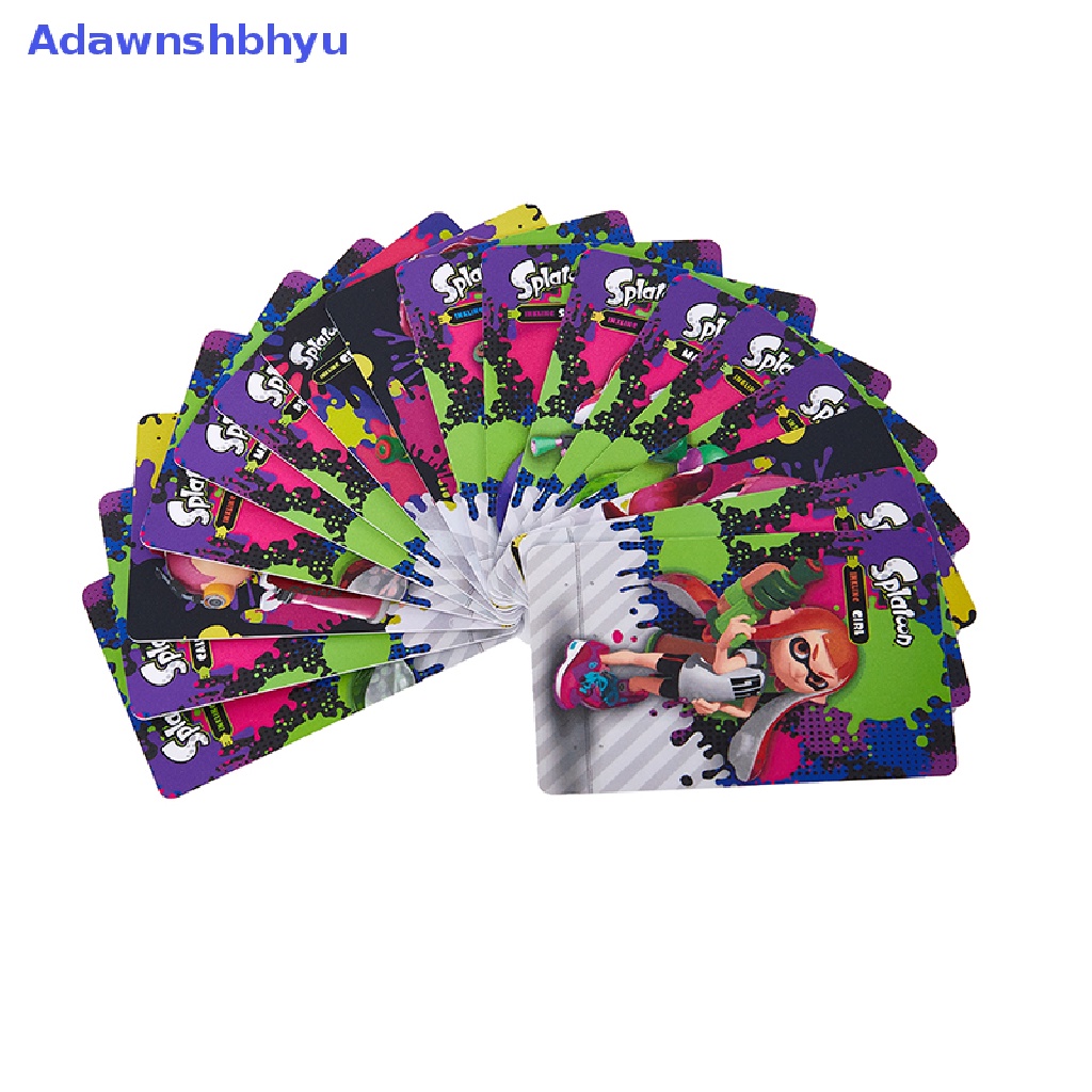 Adhyu 17Pcs Splatoon Data Collection Ntag215 Tag NFC MiNi Atau Game Besar ID Kartu amiibo