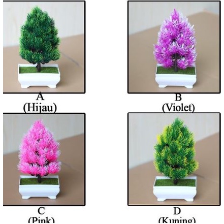 Bunga Hias Cemara Tanaman plastik B015