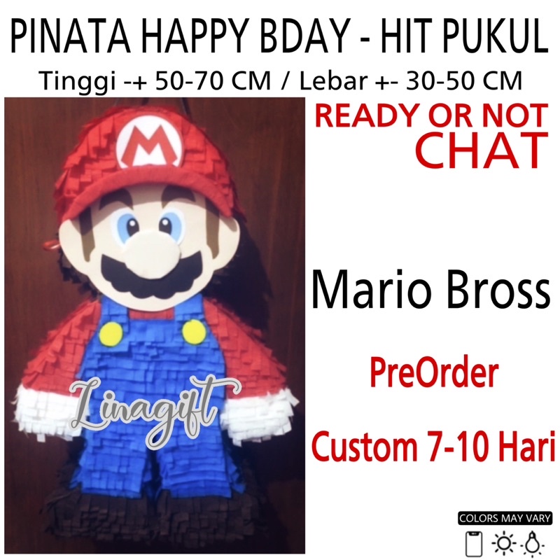 PINATA ULANG TAHUN ANAK LAKI COWO SUPERHERO AVENGER SPIDERMAN BEN10 - PINATA HAPPY BIRTHDAY INSTANT / SAME DAY ONLY