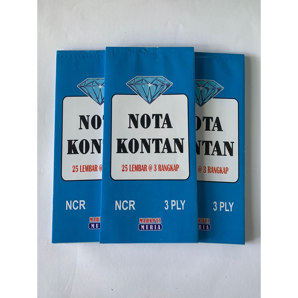 

Nota Kontan 3 Ply, Nota NCR, Ukuran lebih Panjang dan Kolom Lebih Banyak