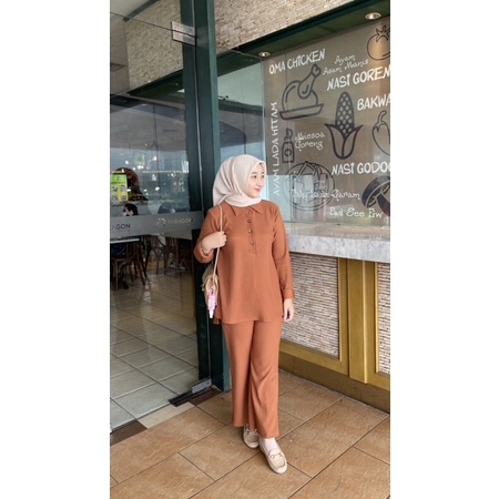 MEGA KNIT SETELAN CELANA BAGUS MURAH KEKINIAN BUSUI FRIENDLY ADA SIZE S M L XL