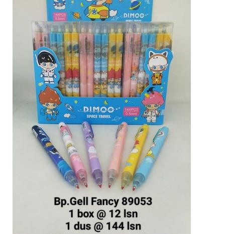 

U7Y✴ pen gel mekanik motif dimoo space travel 12 pc Oke Price