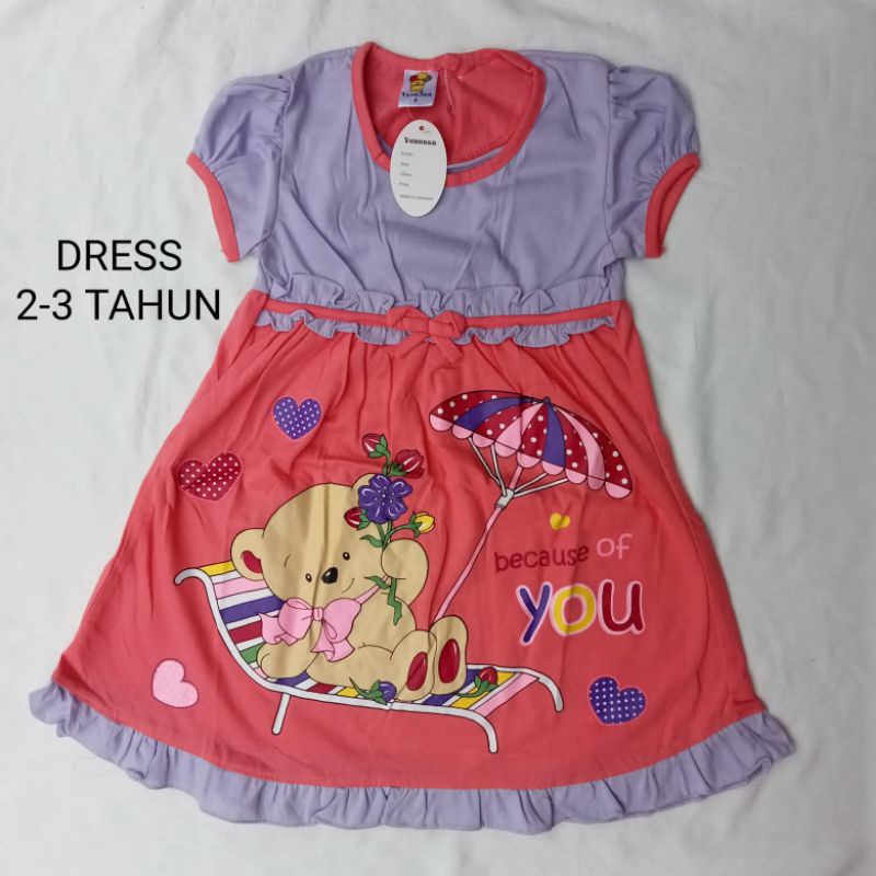 CP DRESS HP SET ROK UMUR 2-3 TAHUN DASTER ANAK BAYI