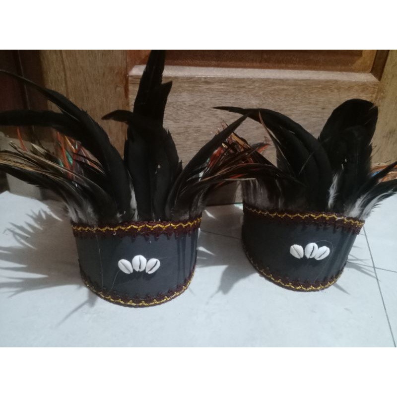 AKSESORIS KEPALA BULU DAYAK /// MOTIF TERBARU