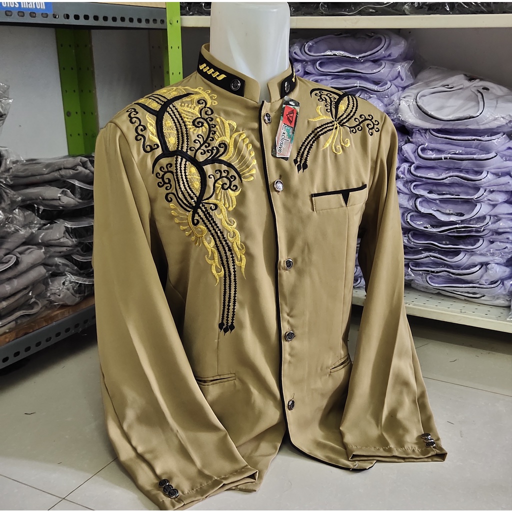 Jasko Jas Koko Modern Jasko Hitam Bordir H30 Bahan Hightwis Tebal Lembut Koko Model Terbaru