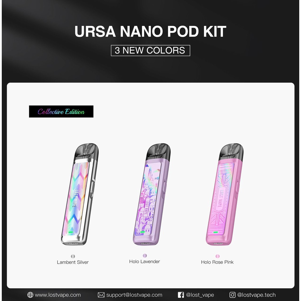 NEW URSA NANO POD KIT COLLECTIVE EDITION BY LOSTVAPE AUTHEN