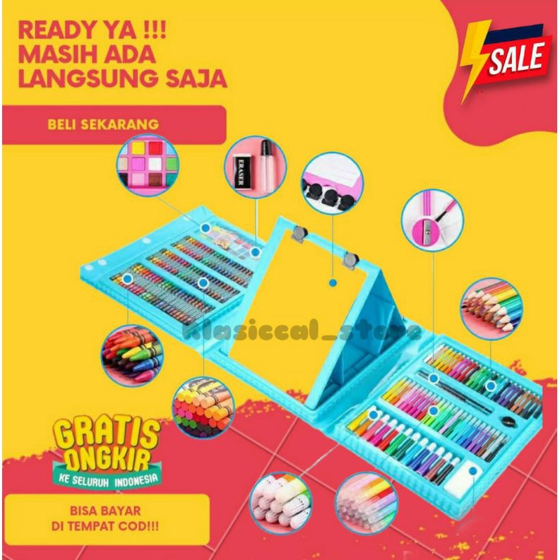 

CRAYON 208 PCS ALAT MELUKIS GAMBAR FULLSET LENGKAP PENSIL WARNA ANAK ART TERMURAH