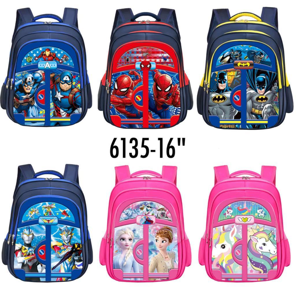 Tas Sekolah SD Ransel Anak Laki-Laki Karakter Timbul Tas Anak Import 3D Emboss Waterproof