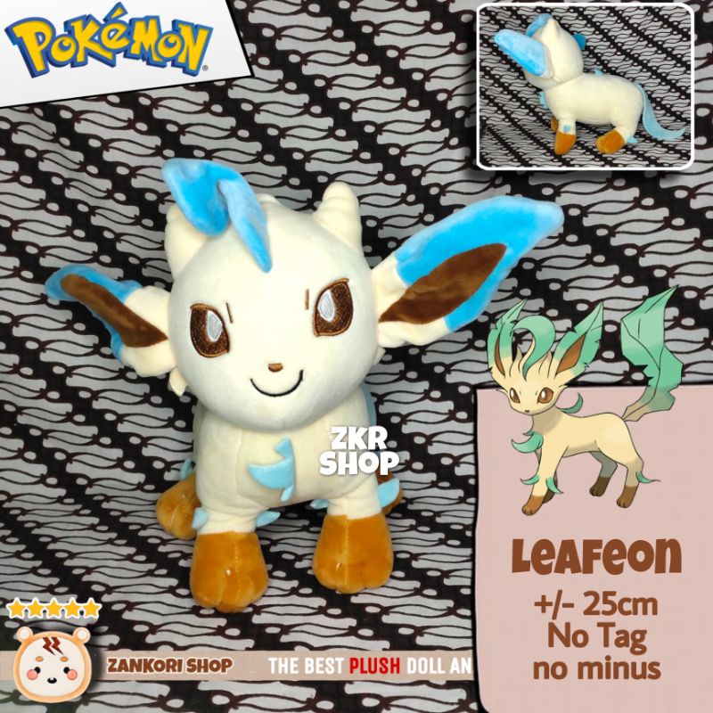 BONEKA POKEMON LEAFEON -BANPRESTO/POKEMON CENTER/NINTENDO
