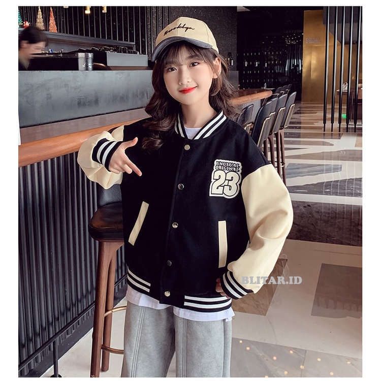 Jaket Varsity Jacket Vintage Baseball Pria Wanita Laki Laki Perempuan Pria Wanita Anak Remaja Dewasa