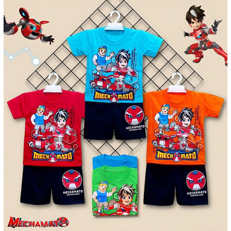 UNISEX SETELAN ANAK BISA COD MECHAMATO USIA 1-10THN