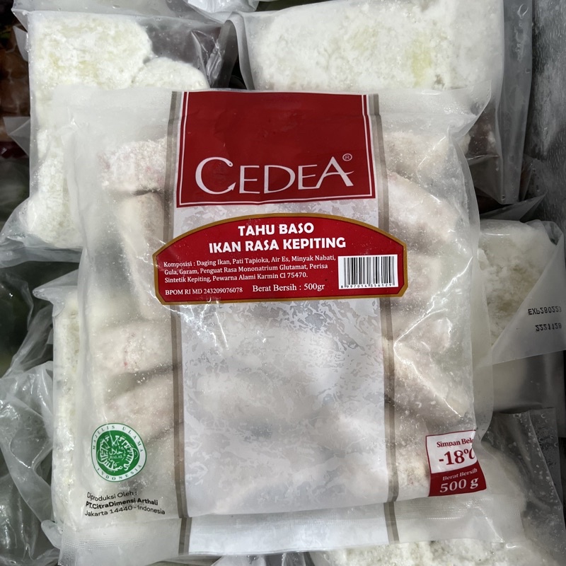 

TAHU BAKSO RASA KEPITING 500grm CEDEA