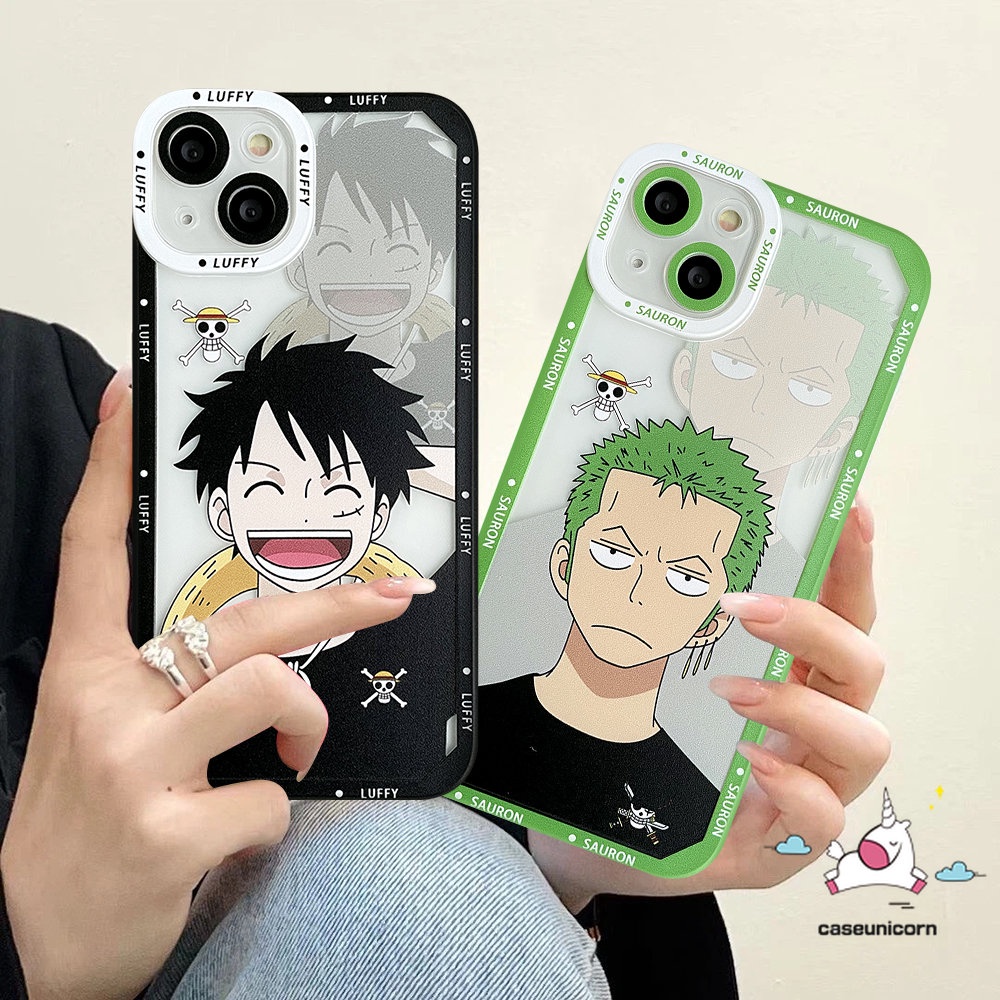 Luffy Zoro Casing Ponsel Realme 10 9 8 8Pro 6i 8i 9pro+5i 5 9i 5s 10Pro+C33 C55 C25 C35 C12 C21Y C25Y C30 C20 C15 C11 C21 C31 C25s C3 C20A GT Kartun One Piece Soft TPU Sarung