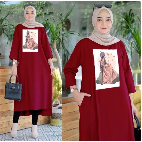 FC - LONG TUNIK HIJAB TUNIK WANITA TERBARU 02 DTF