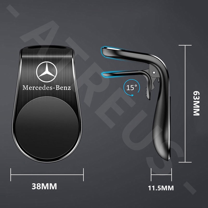 Bracket Magnet Mobil Mercedes Benz Braket Anti Slip Navigasi Ponsel Cocok Untuk W207 W211 W205 W212 W204 W220 W206 W124 W213 W218 W222 Dudukan Ponsel Mobil Smartphone Stand