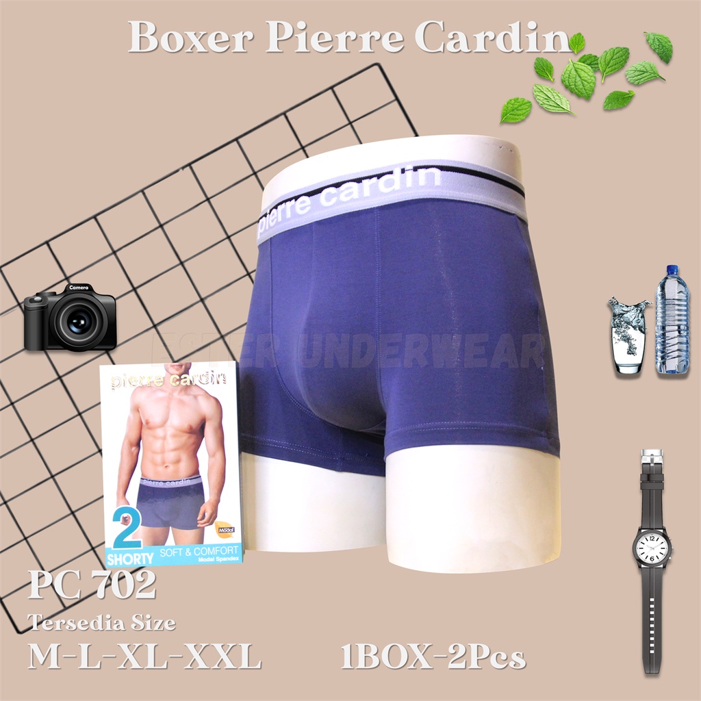 Pierre Cardin Celana Boxer Pria PC 702 1 Box isi 2Pcs