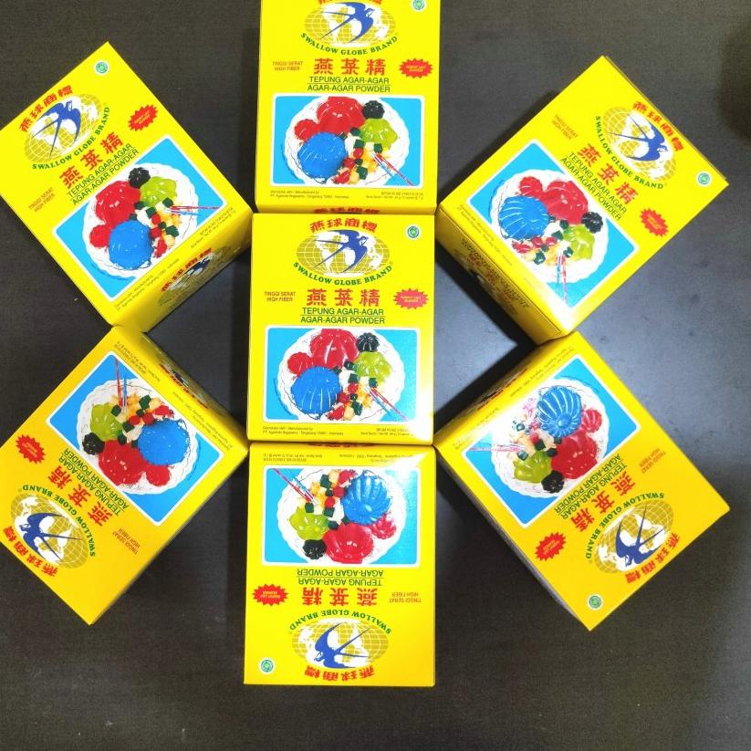 

(PROMO EM054) AGAR AGAR SWALLOW GLOBE PLAIN PUTIH 1 BOX ✲