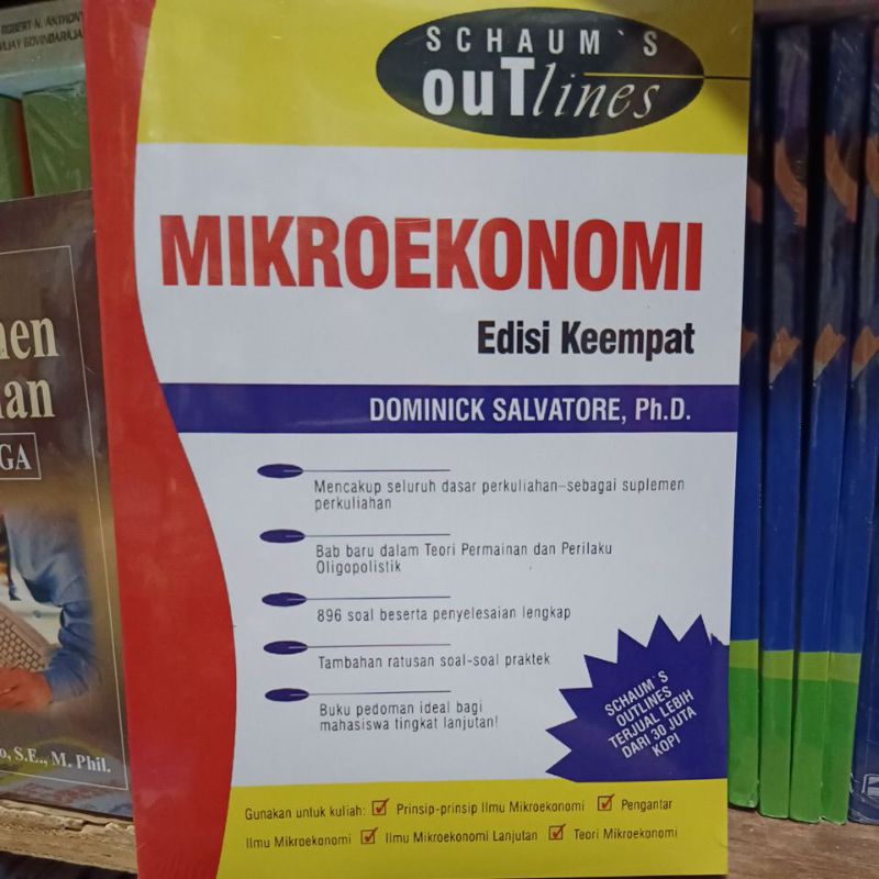 Buku mikroekonomi edisi keempat dominic salvatore schaum's out lines