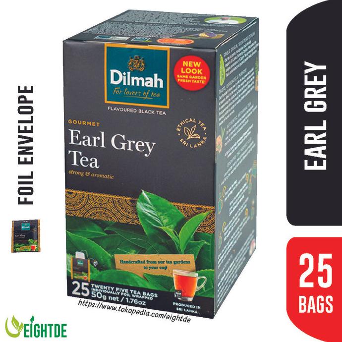 

Dilmah Earl Grey Tea Bags Enveloped 25 Sachets