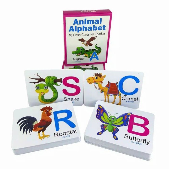 Card Flashcard / Kartu Pintar Animal Alfabeth