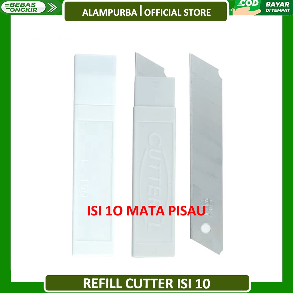 

ISI REFILL CUTTER L150 10 PCS ISI CUTTER L-150 CUTTER BLADE BESAR