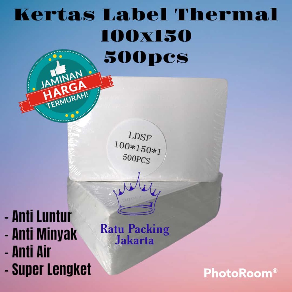 

KERTAS THERMAL LABEL STICKER 100x150 ISI 500 pcs