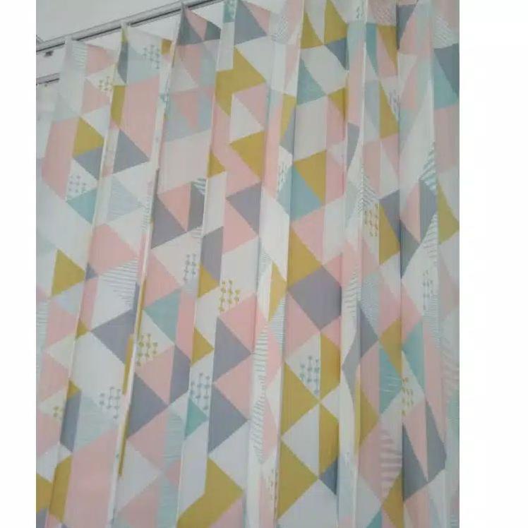 Harga TERMURAAH.. Vitrase Daun  Abu / Gorden KawatS/Gorden plisket